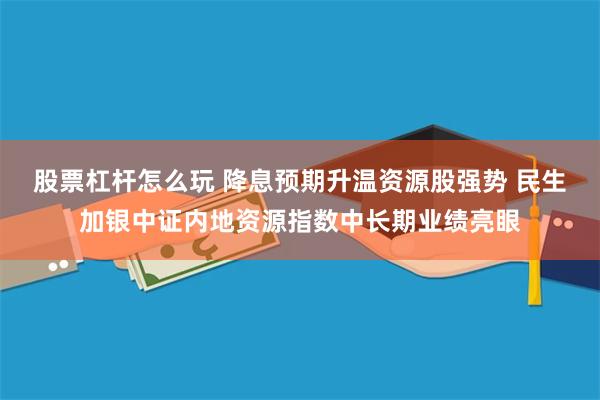 股票杠杆怎么玩 降息预期升温资源股强势 民生加银中证内地资源指数中长期业绩亮眼