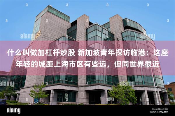 什么叫做加杠杆炒股 新加坡青年探访临港：这座年轻的城距上海市区有些远，但同世界很近