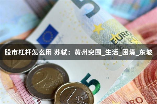 股市杠杆怎么用 苏轼：黄州突围_生活_困境_东坡